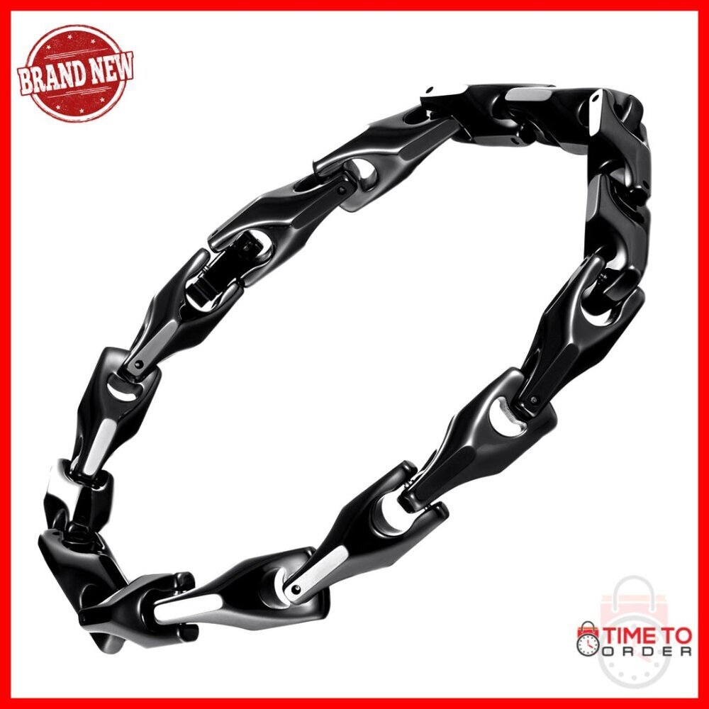 Men's Tungsten Carbide Bracelet, 8.3 Inch, Scratch-Resistant, Gift Box